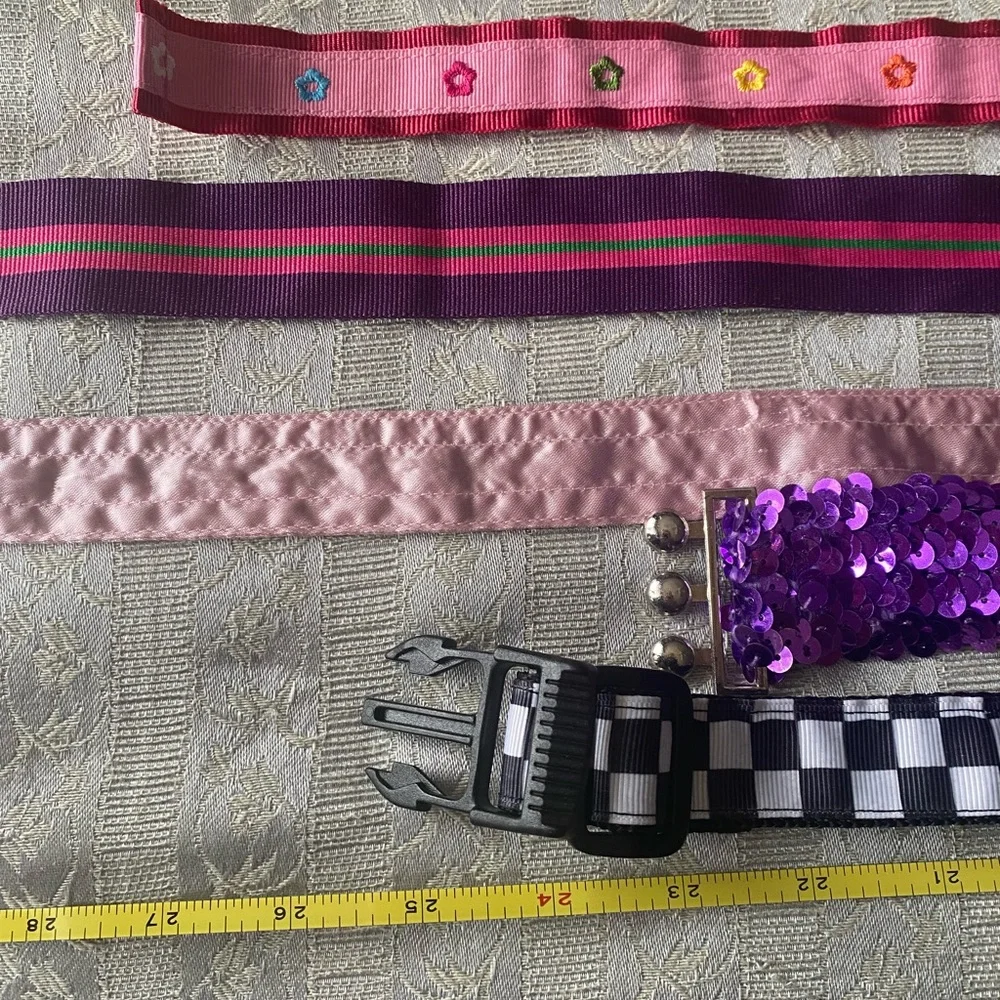 Bundle of girls belts